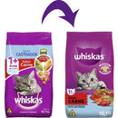 Ração Whiskas Carne para Gatos Adultos Castrados