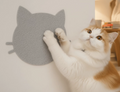 Arranhador Adesivo Carinha de Gato em Carpete Premium - Protetor e Decoração