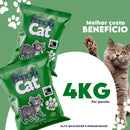 Kit 5 un Areia Sanitária Higiênica Para Gatos Anti Odor Gatíssimo Pacote de 4kg
