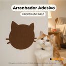 Arranhador Adesivo Carinha de Gato em Carpete Premium - Protetor e Decoração